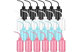 Dandat 24 Mini Empty Lash Shampoo Bottles with Micro Brush Eyelash Extension Accessories