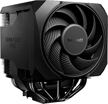 be quiet! Dark Rock Pro 6 Air CPU Cooler, 7 Heatpipes, 2 PWM Fans, 300W TDP | Semi-Passive Mode, High RAM and VRM Cooler Compatibility, 2 Silent Wings 135mm Fans, For Overclocking, 2 Mode Speed Switch