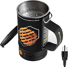 Stoke Voltaics Electric Kettle, Portable Water Boiler for Coffee & Tea, 304 Stainless Steel Mini Tea Kettle, 500W Fast Boi...