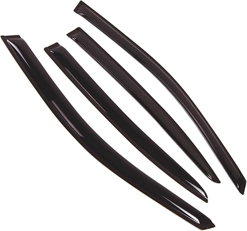 Protector de lluvia para ventana de automóvil Viseras de montaje exterior, deflectores de ventana lateral Escudos de lluvia para visera de Windows