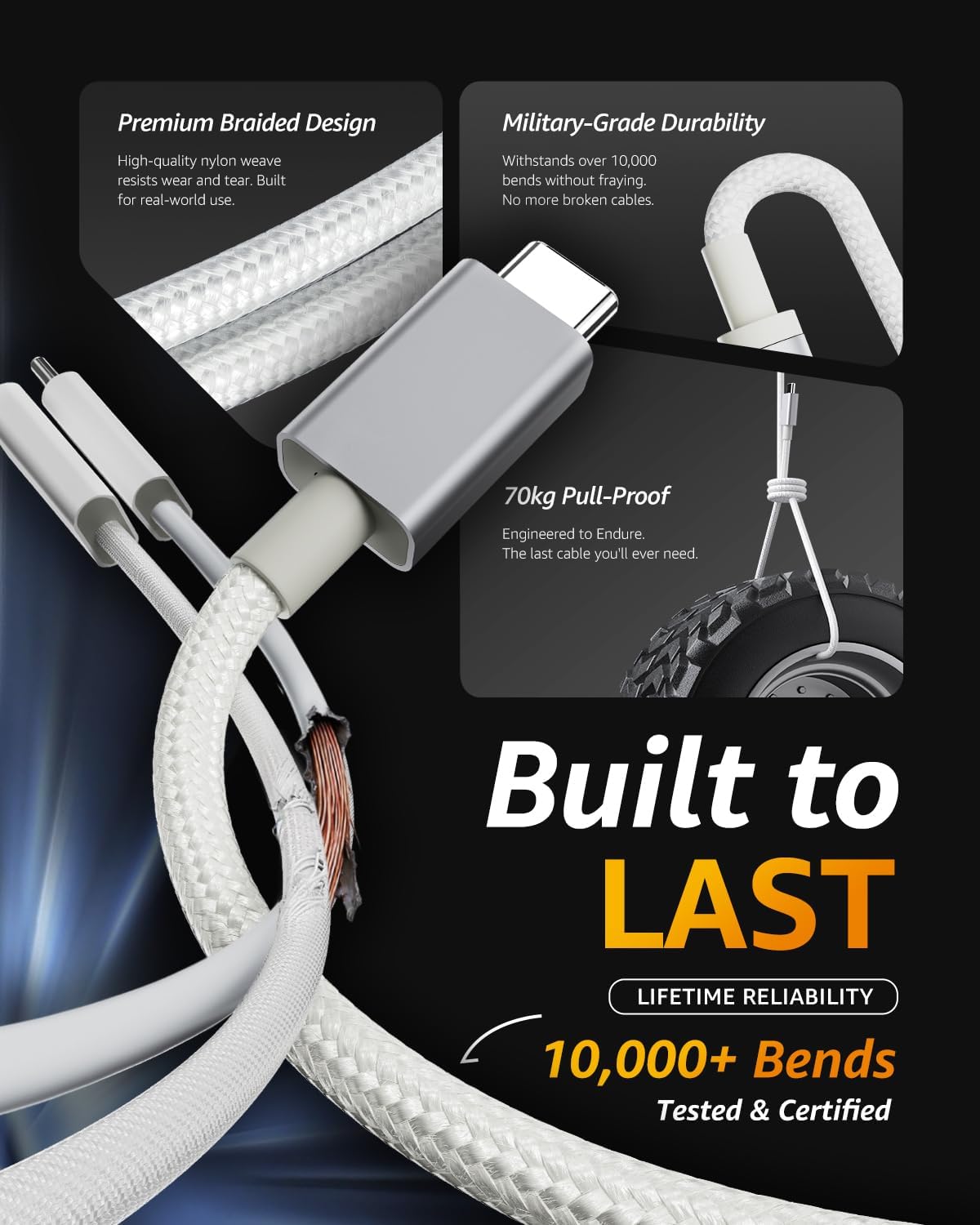Cargador Magnético Rotativo 65W, Carga Rapida con PD3.0/PPS, Compatible con MacBook Air, Sumsung Galaxy S25/S24/S23, Google Pixel, iPhone 17/16/15/14 Air Series(Cable Incluido) - 8
