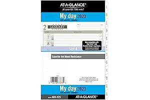 AT-A-GLANCE 2023 Day Planner Refills, Hourly, 5.5 x 8.5