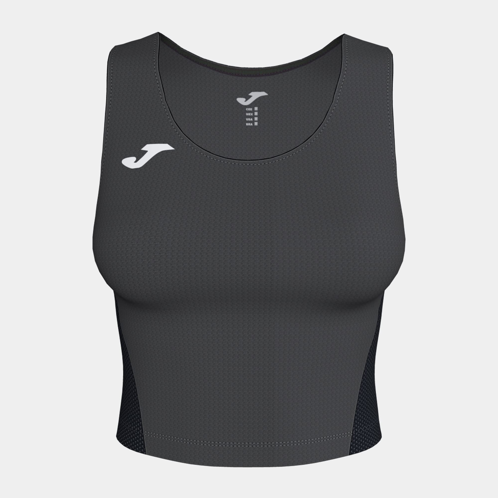 Joma Women's R-Winner top T-Shirt, Anthracite, 4XS