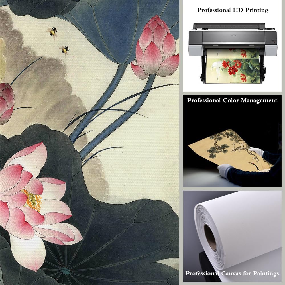 Canvas Painting Prints Wall Scroll Fengshui Art for Decor 32x14in image 4