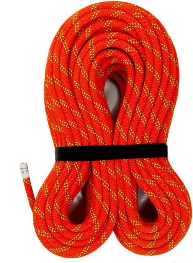 MudFog Nylon Kernmantle Static Rope 11mm - for Rock Climbing, Rappelling, Canyoneering, Rescue, Hauling and Mountaineering - UIAA Certified
