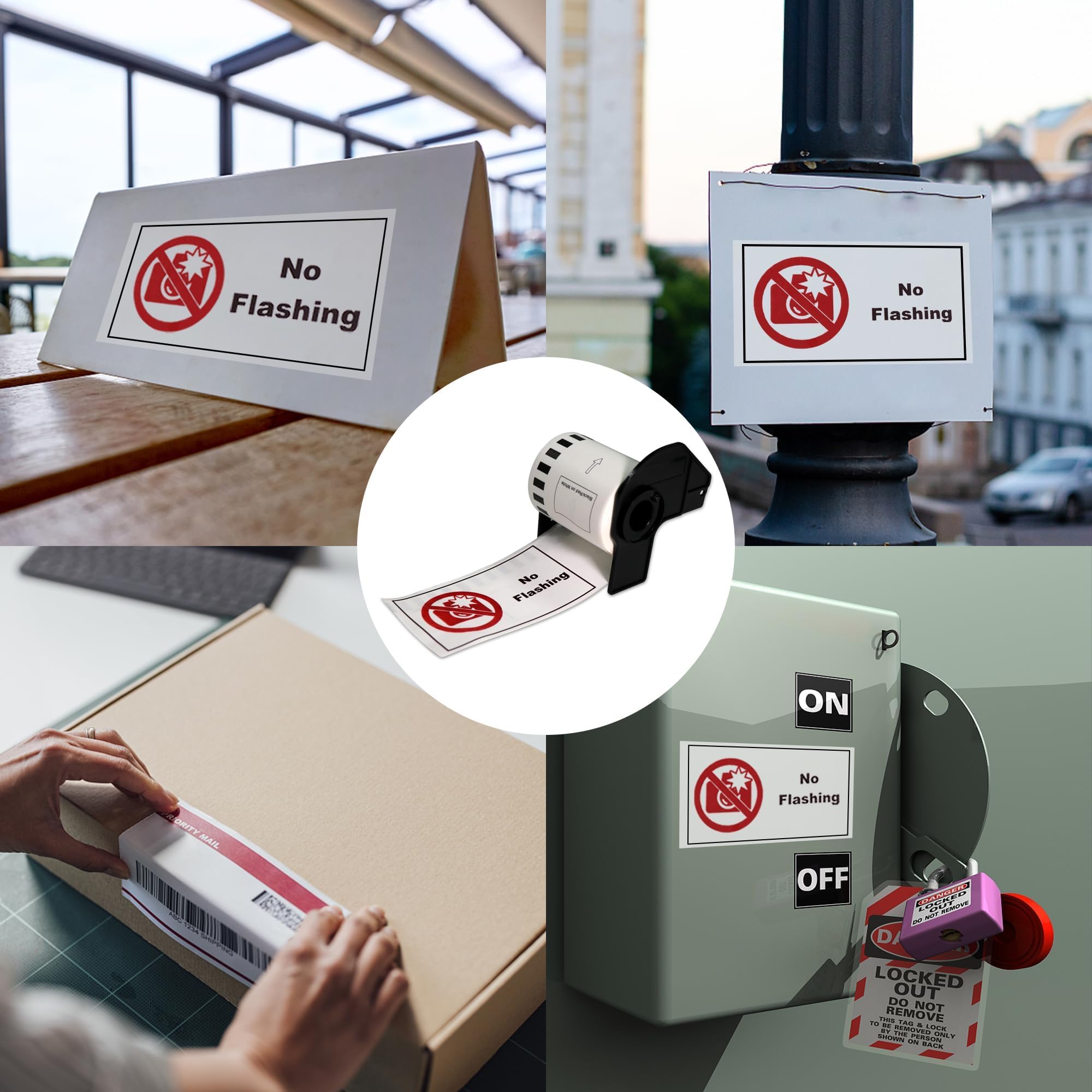 BETCKEY - 2 DK-22251 Rouleau de Papier Continu Compatible avec Brother, 62mm x 15.24m, 2 Étiquettes pour Imprimantes d'Étiquettes QL Brother