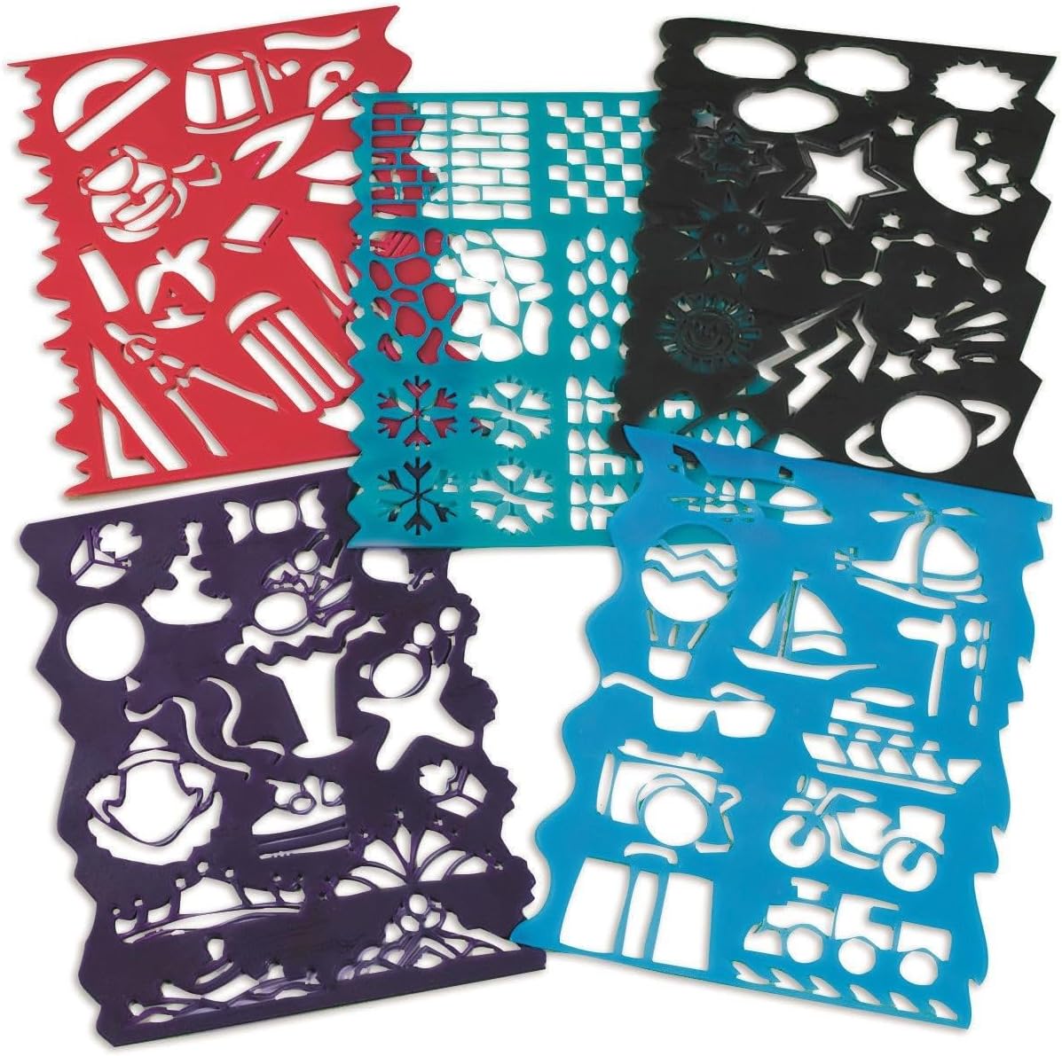 Plastic Stencils Assorted Designs (Pack of 10)