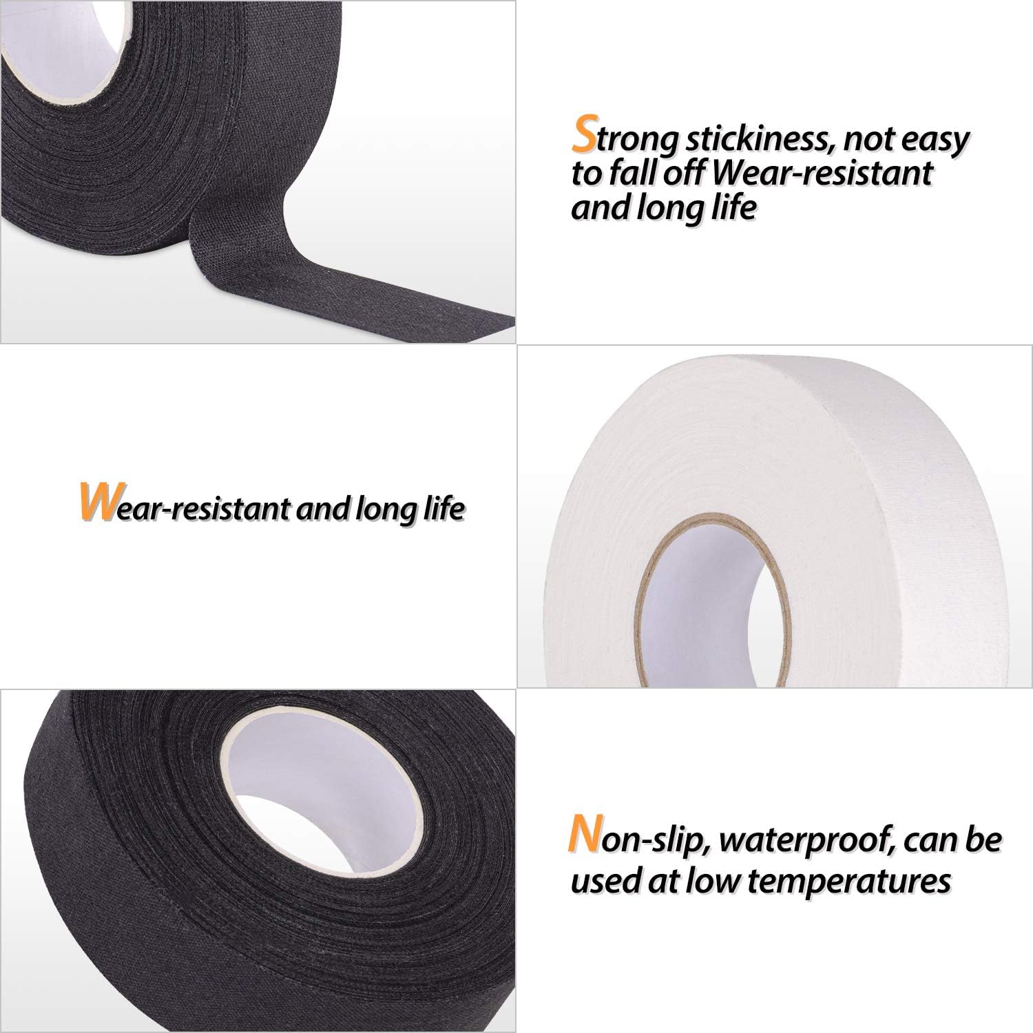 HIMETSUYA 2 Pack Hockey Stick Tape Ice Hockey Stick Tape Sport Cotton