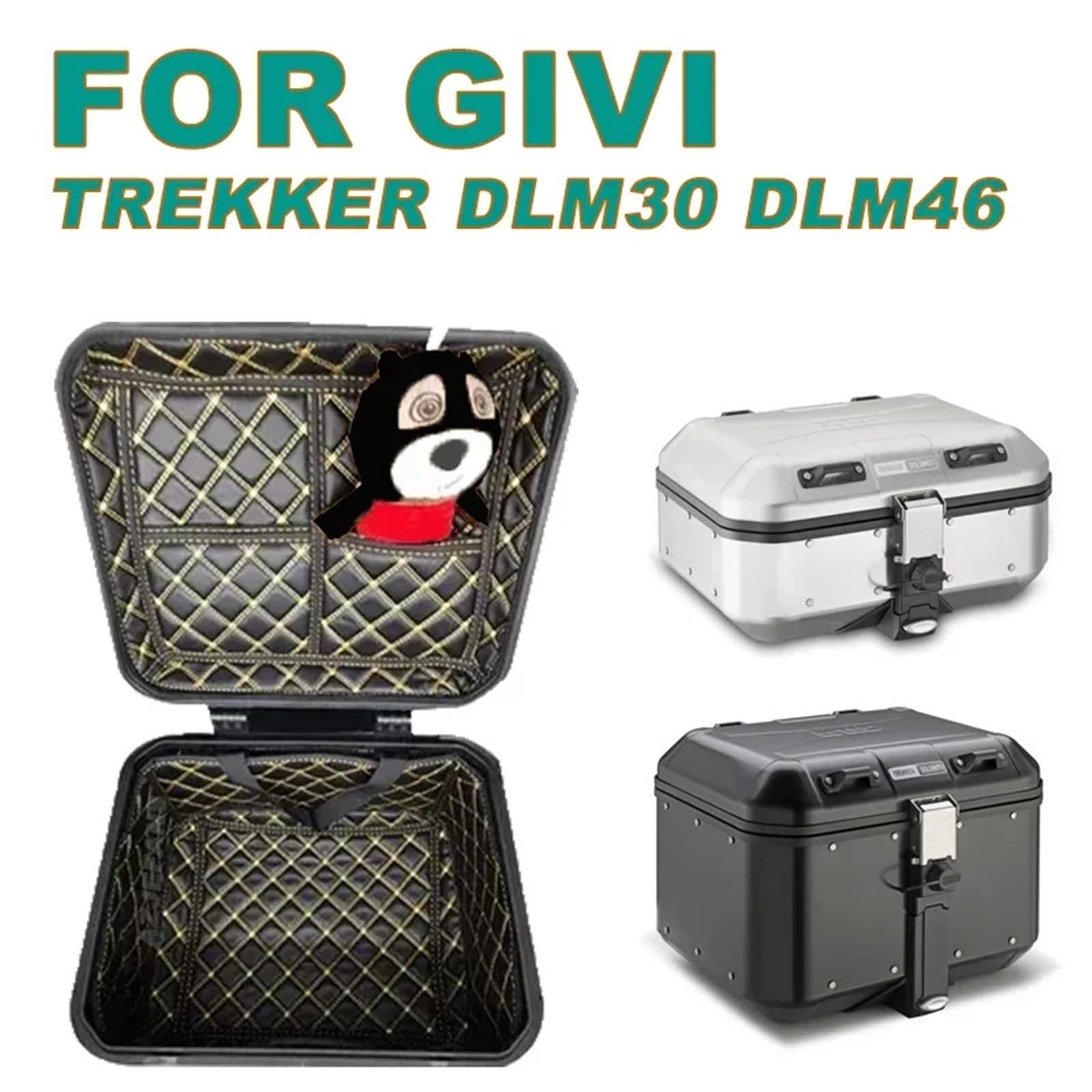 motocyklowyTopcase Pasuje do GIVI DLM30 DLM46 Trekker Dolomiti 46 Dolomiti 30 Motocykl Top Case Protector Storage Box Mat Akcesoria bagażnika motocykla(For GIVI DLM46)