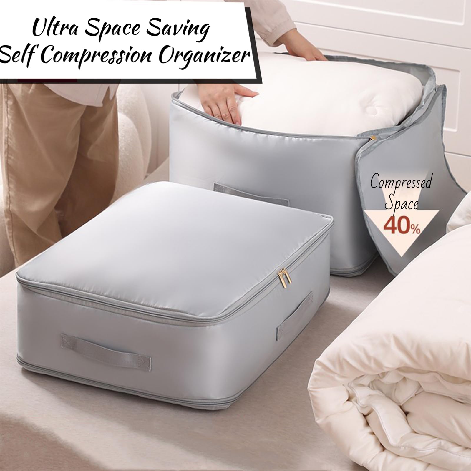 MUCKLILY 6Pièces Cubes De Compression De Voyage Organisateur De