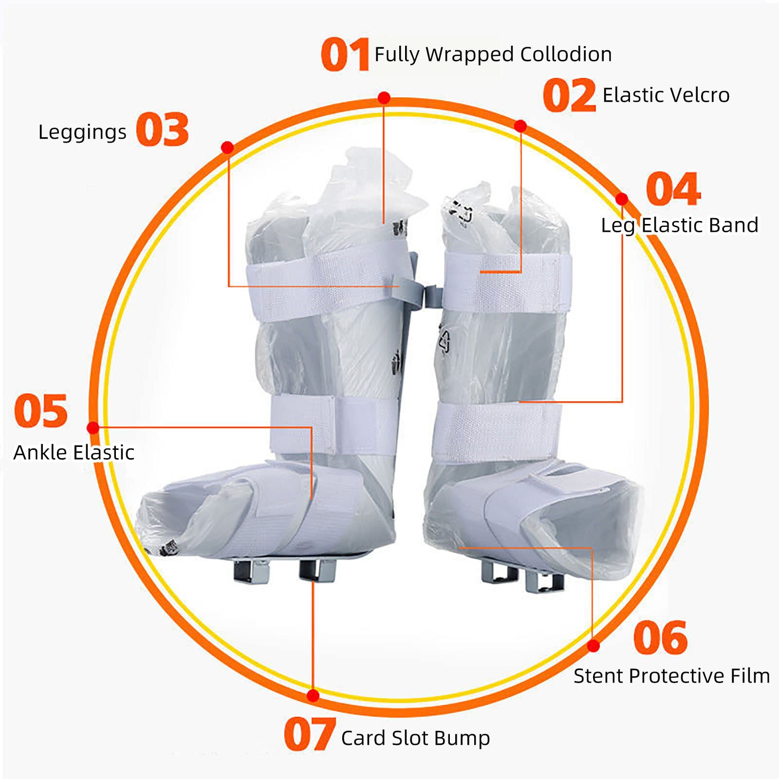 Soporte de soporte para piernas y tobillos para máquina de rehabilitación, soporte multifuncional para piernas/bicicleta de ejercicio especial para miembros inferiores fijos con cierre de velcro, pa