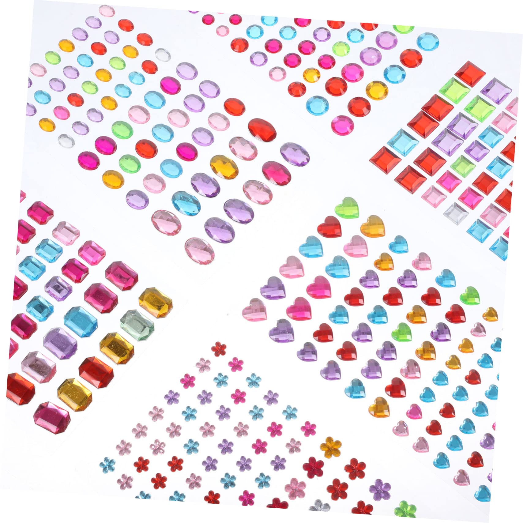 3 Set Adesivi Per Autoadesive Per Decorazioni Facciali E Progetti Te Colorati Per Nail Art E Crafting 12 Fogli*3