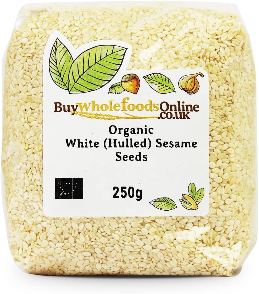 Organic White (Hulled) Sesame Seeds 250g (BWFO) Amazon.co.uk Grocery