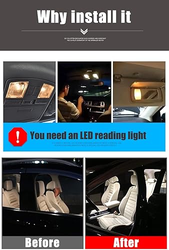 Miniatura 5 de 4 bombillas LED para coche, luces de lectura de cúpula interior, para Nissan Sentra Sylphy B17 2012 2013 2014 2015 2016, accesorios