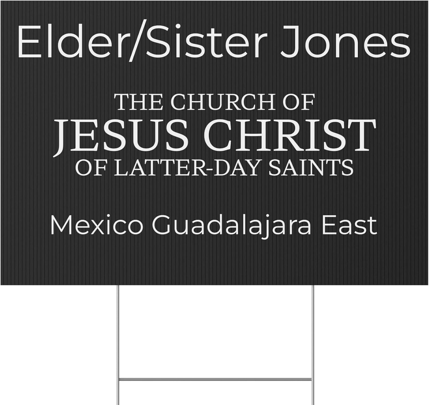 Customizable Mormon Missionary Yard Sign, Personalized Mission Farewell Sign, Custom Missionary Welcome Home Sign