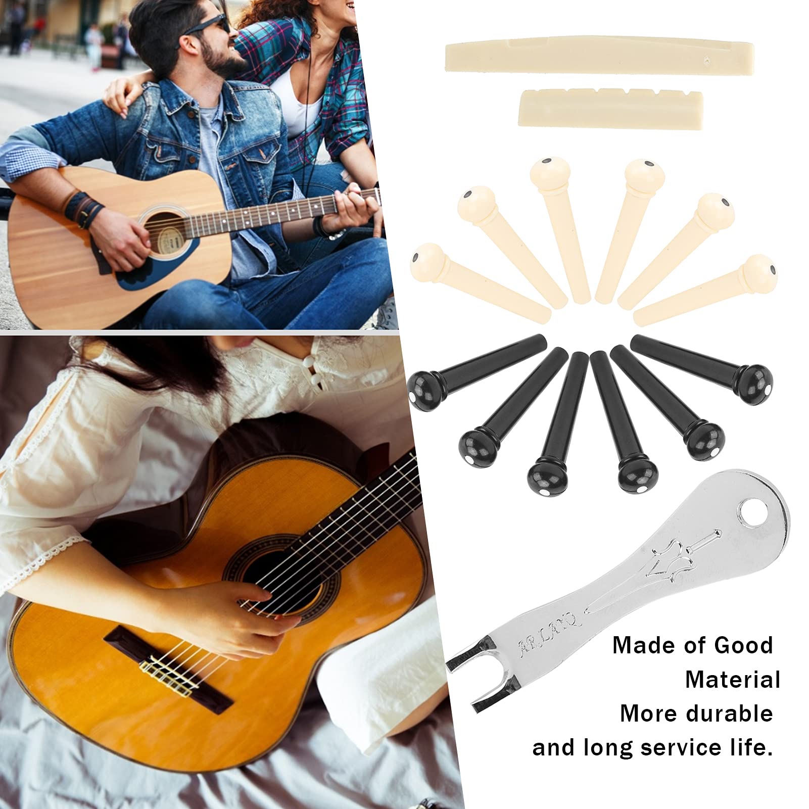 Osso Per Capotasto (Bone Nut) MusicianAtHeart Unbleached, Per Gibson/Epi Les Paul E Chitarre Acustiche/Elettriche