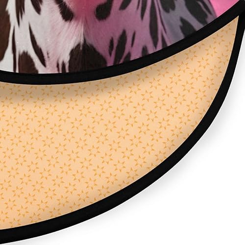 Miniatura 4 de Vnurnrn Alfombra redonda antideslizante para interiores, alfombra circular para sala de estar, puerta, entrada, dormitorio, sofá, 3 pies