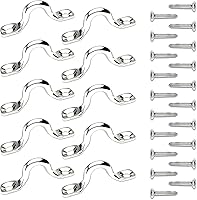 Vista 1 de Ganchos de techo de acero inoxidable 304 resistentes con almohadilla de metal para ojos, correa de ojo a presión, ganchos de anclaje de techo