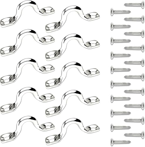 Ganchos de techo de acero inoxidable 304 resistentes con almohadilla de metal para ojos, correa de ojo a presión, ganchos de anclaje de techo con