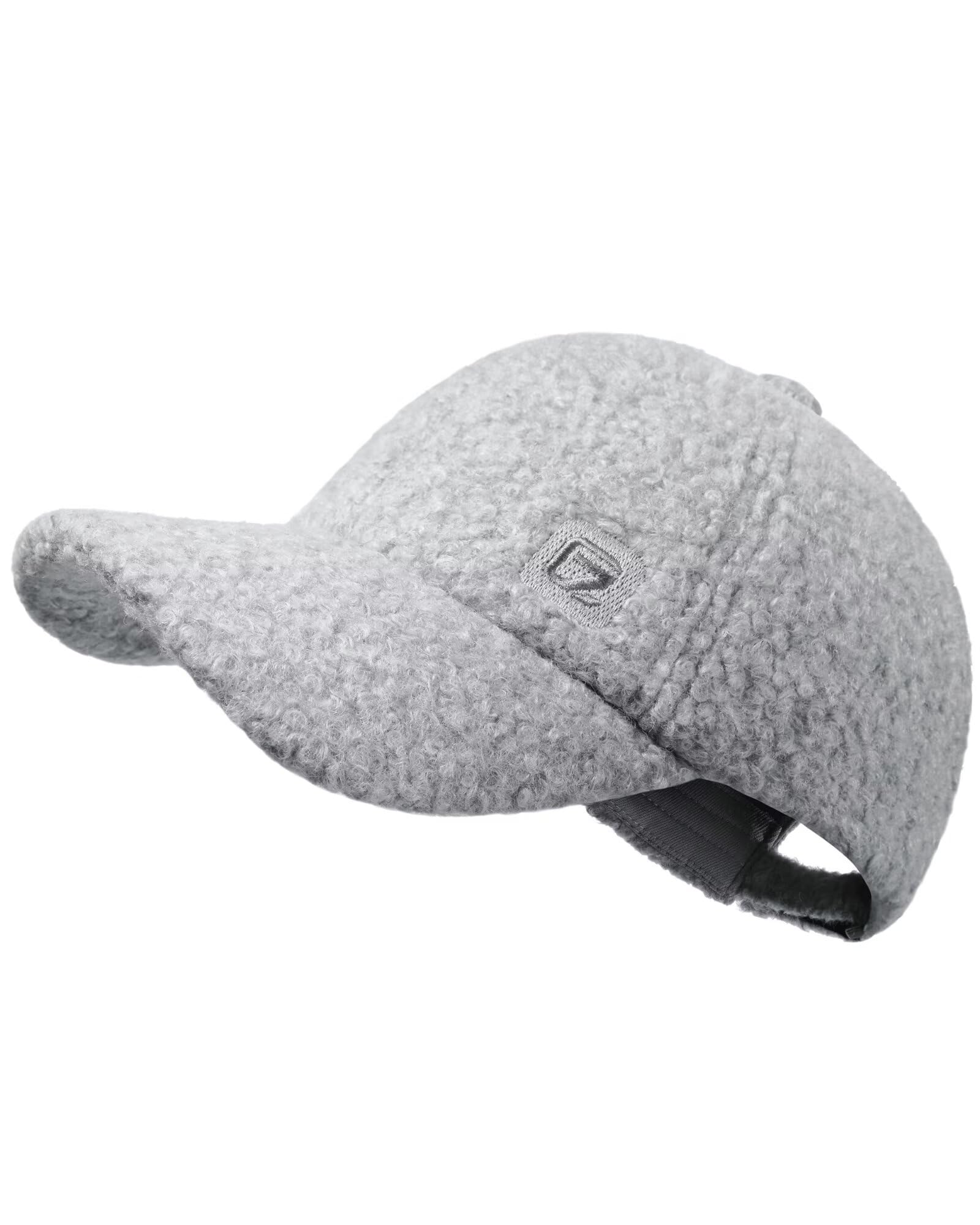 GADIEMKENSD Sherpa Fleece Winter Baseball Cap, Unstrukturiert, Warm, Einfarbig, Unisex