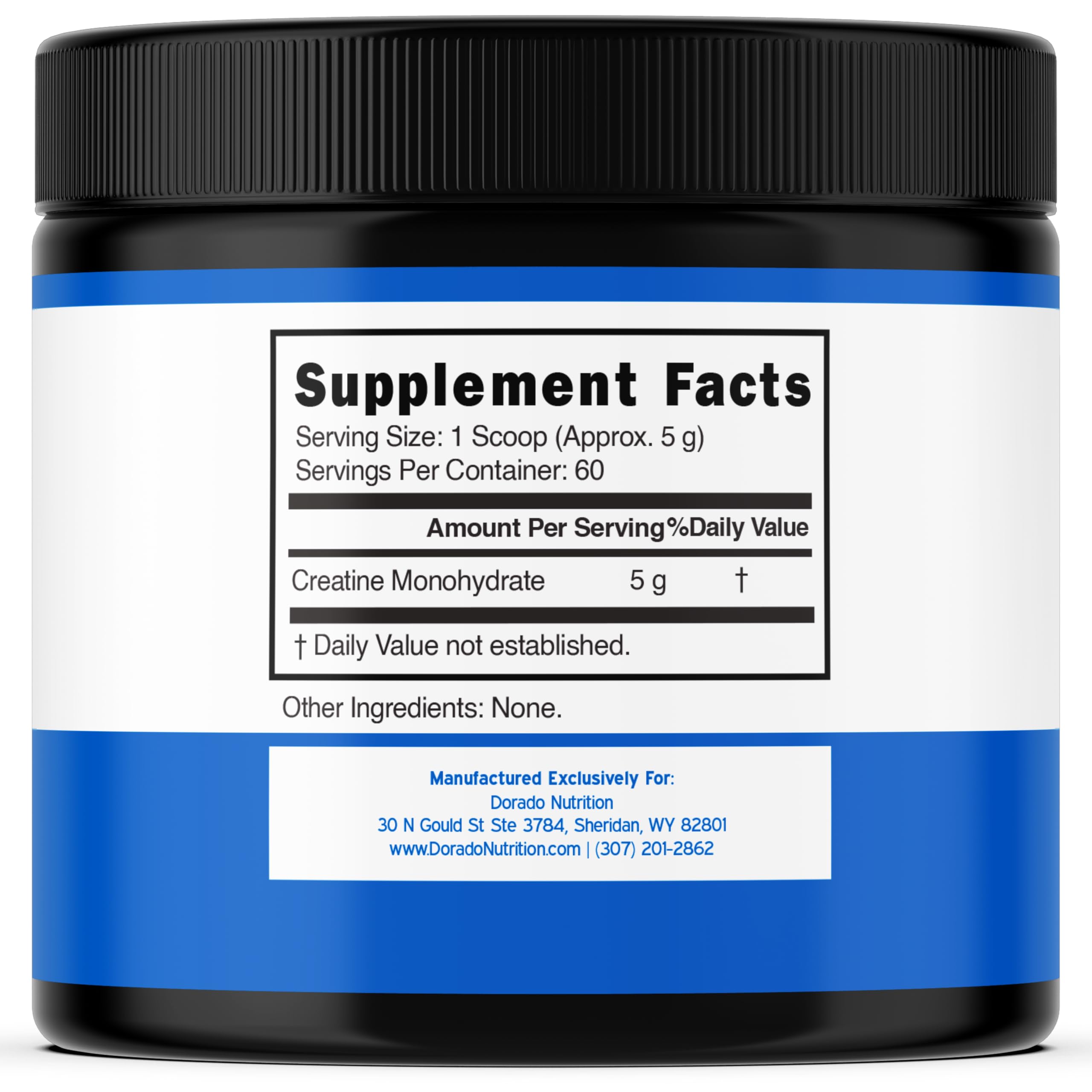 Creatine Monohydrate Powder 5G l Micronized & Unflavored l 60 Servings 5000mg per Serving l Pure Creatine Supplement for Men & Women l Supports Muscle Growth, Energy & Recovery l Non-GMO & Vegan