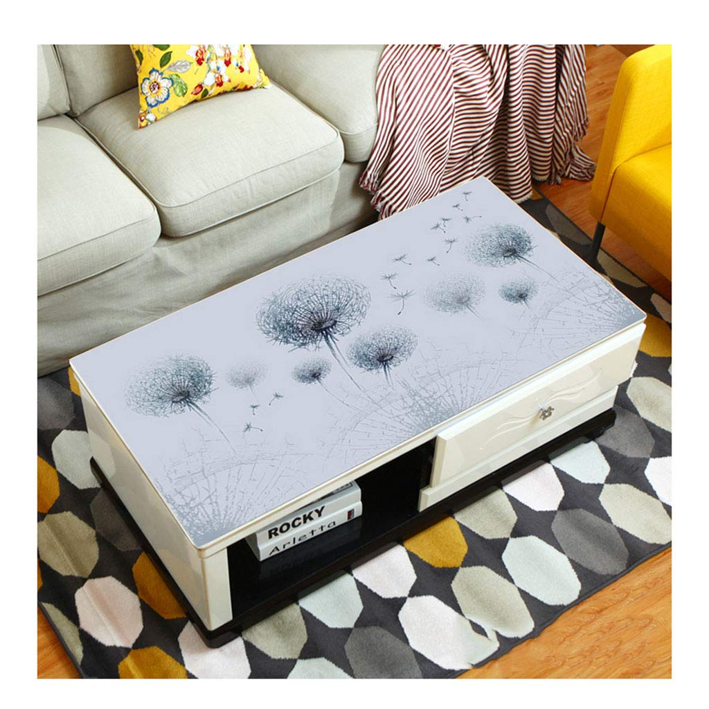 European tablecloth PVC Rectangular Oil-proof Overflow Restaurant Kitchen PVC Tablecloth (Color : D Size : 90 * 120cm)