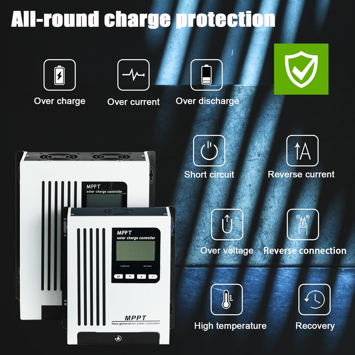 96V 45A MPPT Solar Charger 48V 60V 72V Solar Energy Controller Regulator DC180V PV Input 4500W for Off Gird Solar System Sealed Gel AGM Flooded Lithium Battery