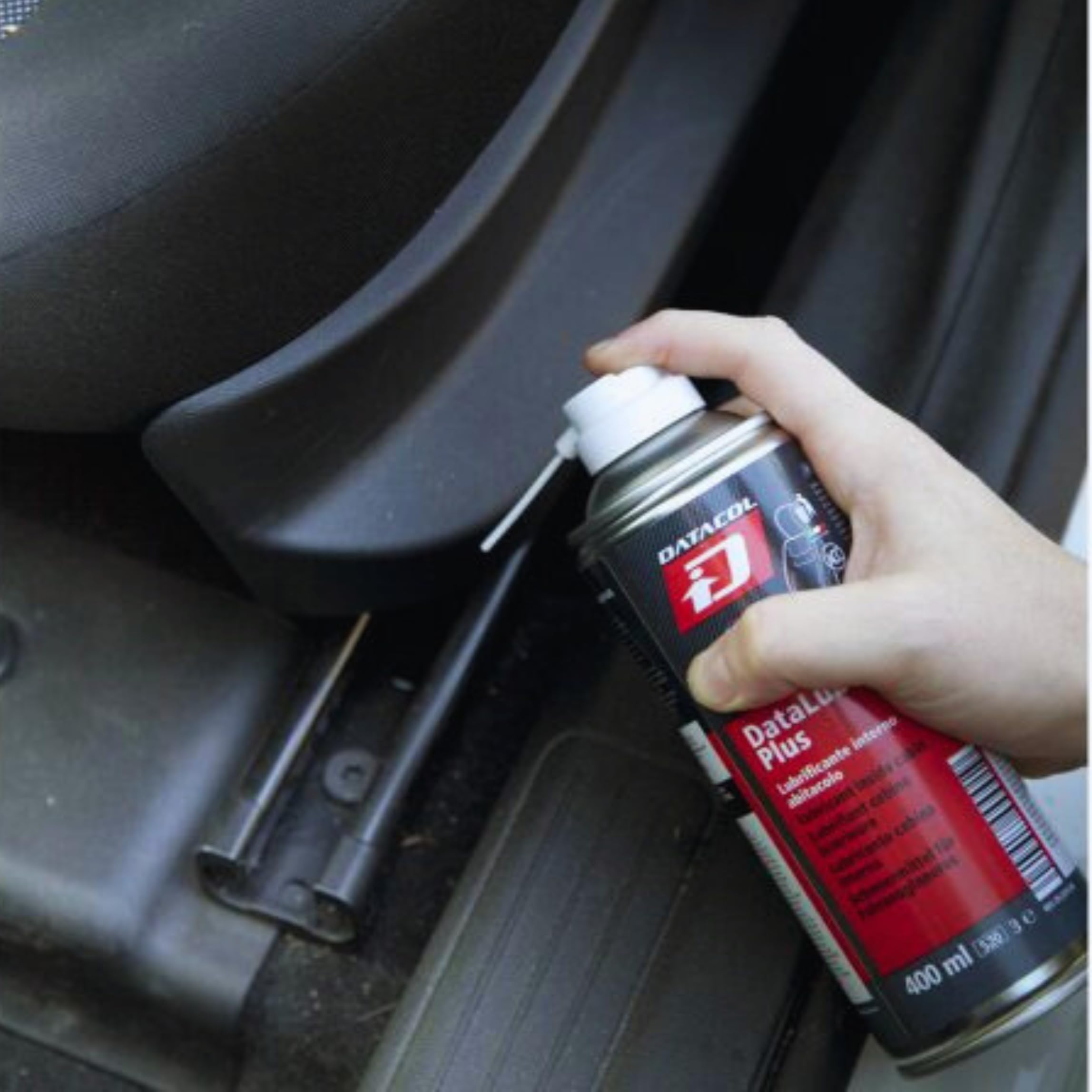 Lubricante Seco en Spray Coche · DATALUB PLUS No Mancha · Bote Aerosol 1 Ud 400ml · Cinturones y Guías