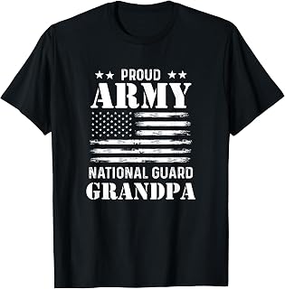 Proud Army National Guard Grandpa U.S. Military T-Shirt