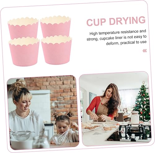 Miniatura 6 de Tazas para hornear cupcakes, 100 unidades, recipientes desechables, recipientes de postre, mini recipientes de postre, vasos desechables para