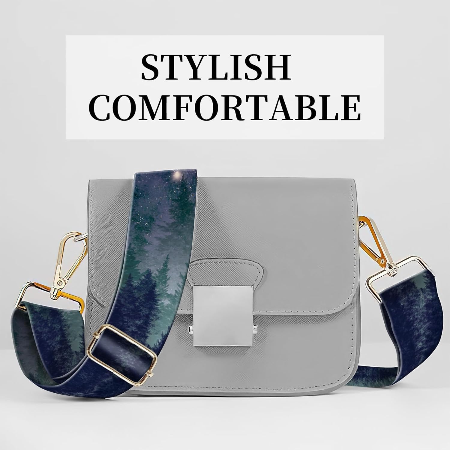 Wide Purse Strap Replacement Crossbody, Funny Shoulder Strap Adjustable, Cute Bag Strap for Women Guitar Purses - Image 2