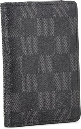 Pre-loved Damier Graphite Organizer De Poche, Black