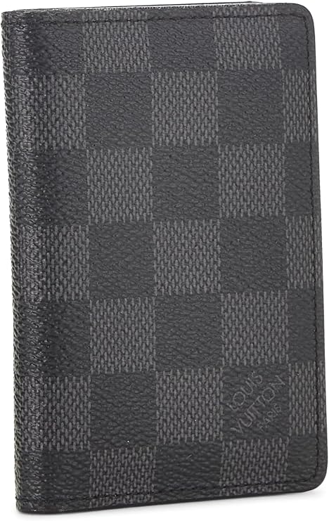 Pre-loved Damier Graphite Organizer De Poche, Black