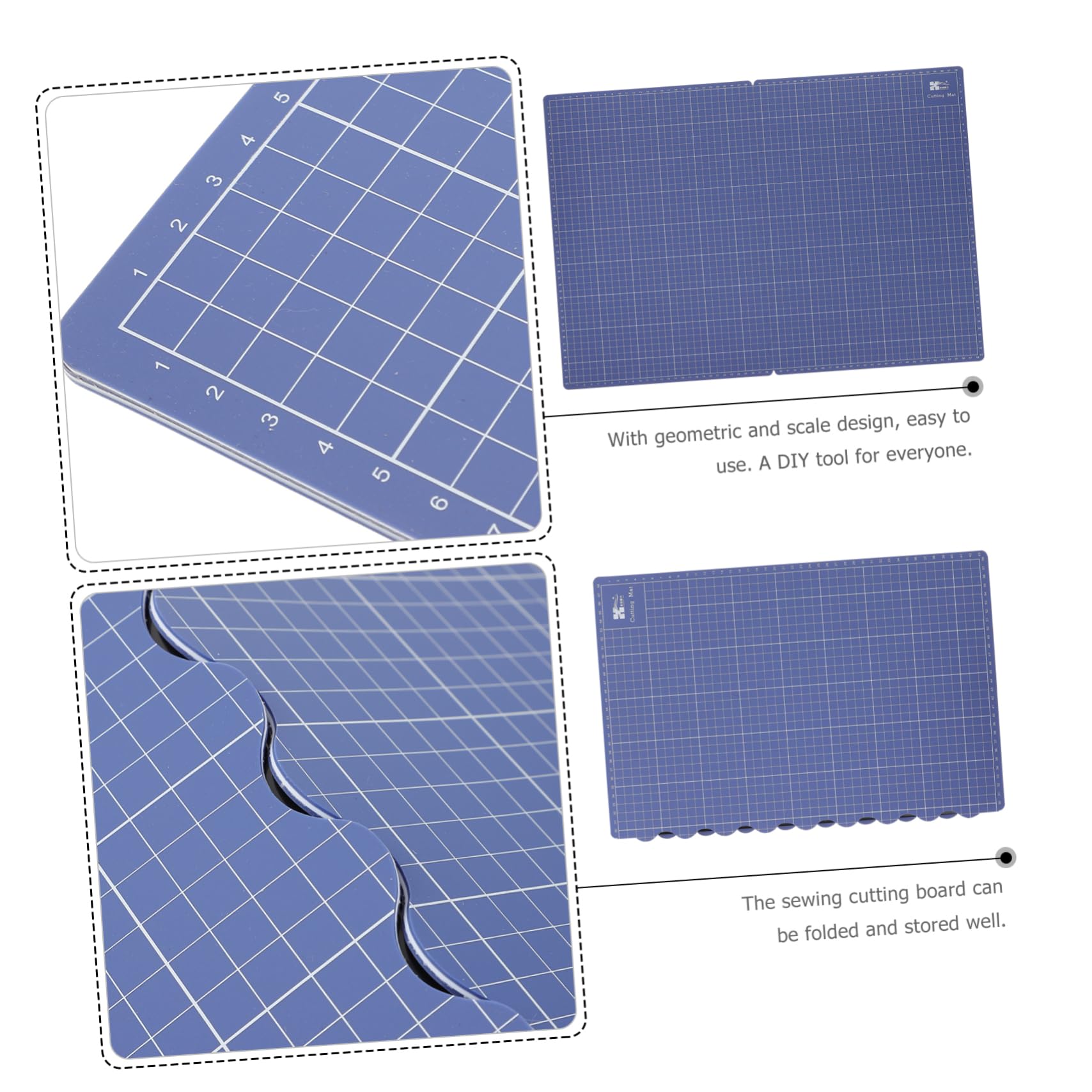 Tapete de Corte Plegable A2 a A3 para Manualidades y Dibujo