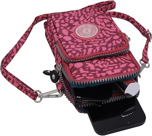 Miniatura 10 de ZGMYC Bolsa de 3 capas para teléfono celular, bolso de pulsera impermeable deportivo para el hombro, cartera