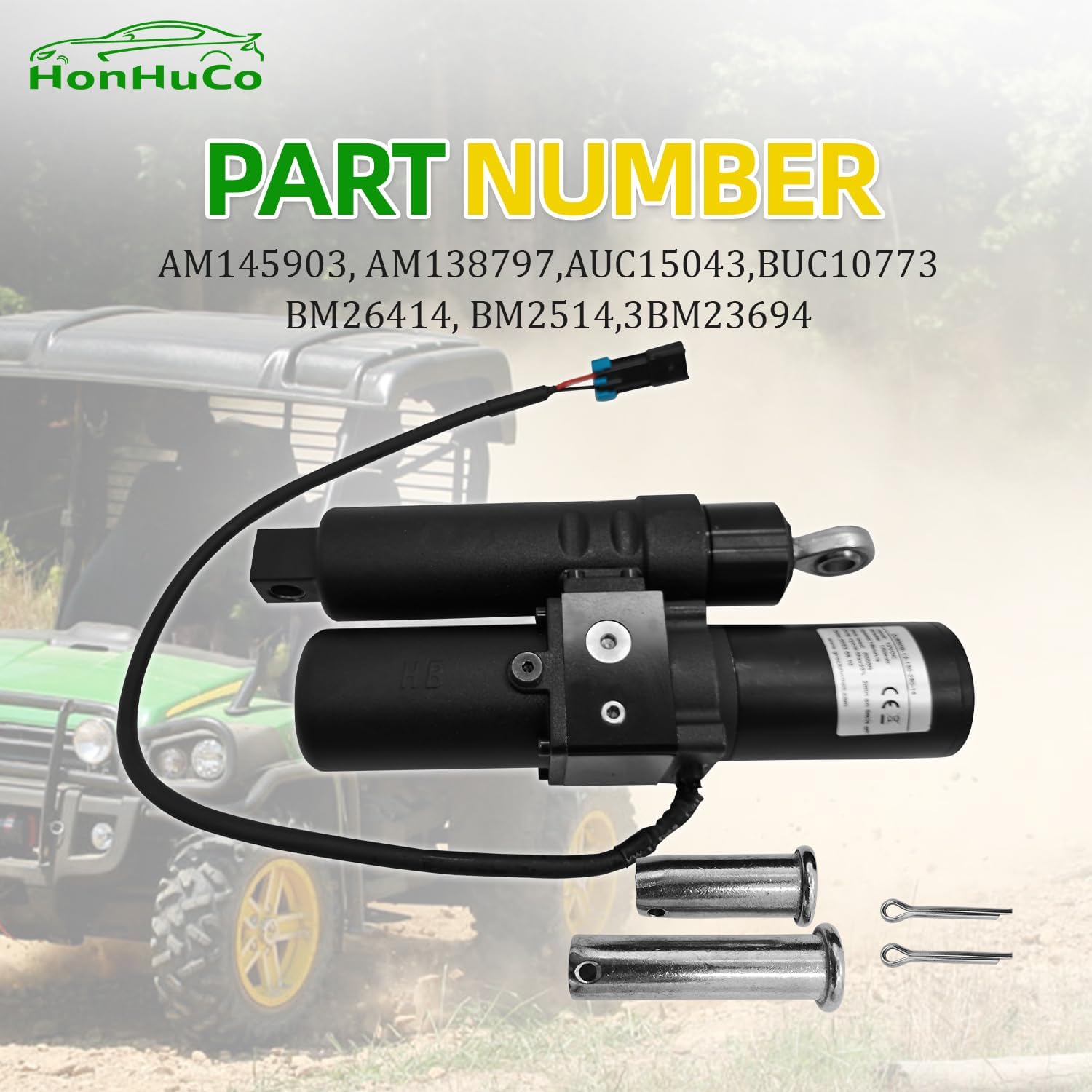 AUC15043 Gator Cargo Box Power Lift Actuator 12V fits for John Deere XUV 825i 4X4 4X2 HPX615E Gator 625i 855D 835E 855E 865E