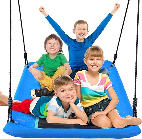 Trekassy Columpio grande de 700 libras de 60 pulgadas para niños y adultos, tela de textileno resistente al agua y antidecoloración, asiento para