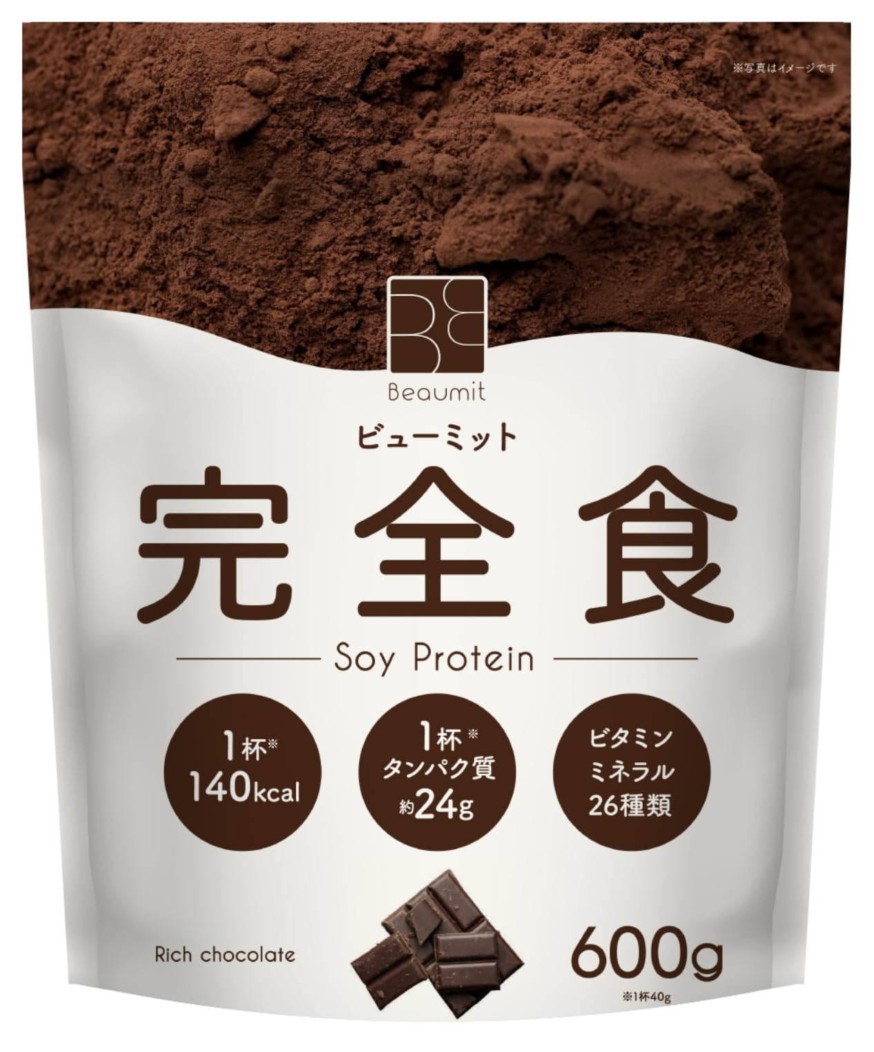 Amazon | Beaumit 完全食 ソイプロテイン600g 完全栄養食 たんぱく質 