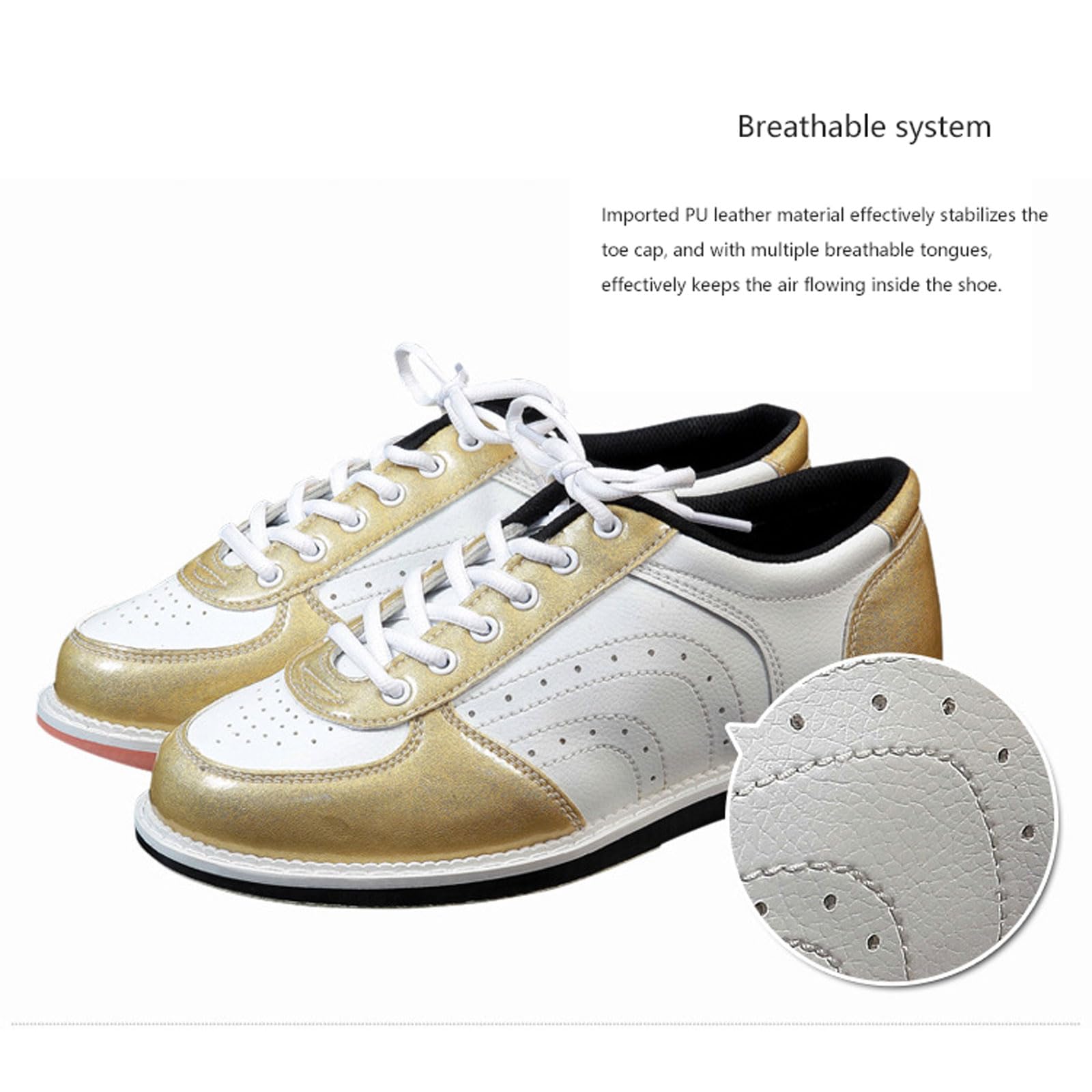 Chaussures de bowling pour homme et femme,Chaussures de bowling Pro Bowl,Unisexe Chaussures de Bowling,Respirant Léger Bowling Gym Sneakers,Chaussures de Sport Non-Slip,pour homme,femme et adulte