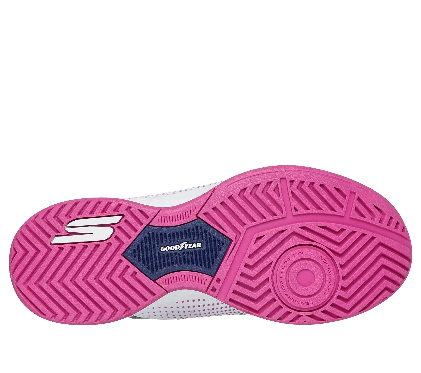 Skechers Donna Viper Court Reload Slip-in ALLENATRICE | Progettato per Pickleball, Slip-in mani libere, soletta Arch Fit, ammortizzazione ultra volo, suola in gomma Goodyear