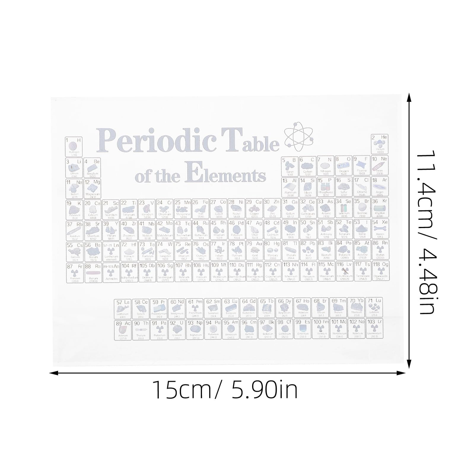 SAFIGLE Periodensystem der Elemente aus Acryl Dekoration für Schreibtisch