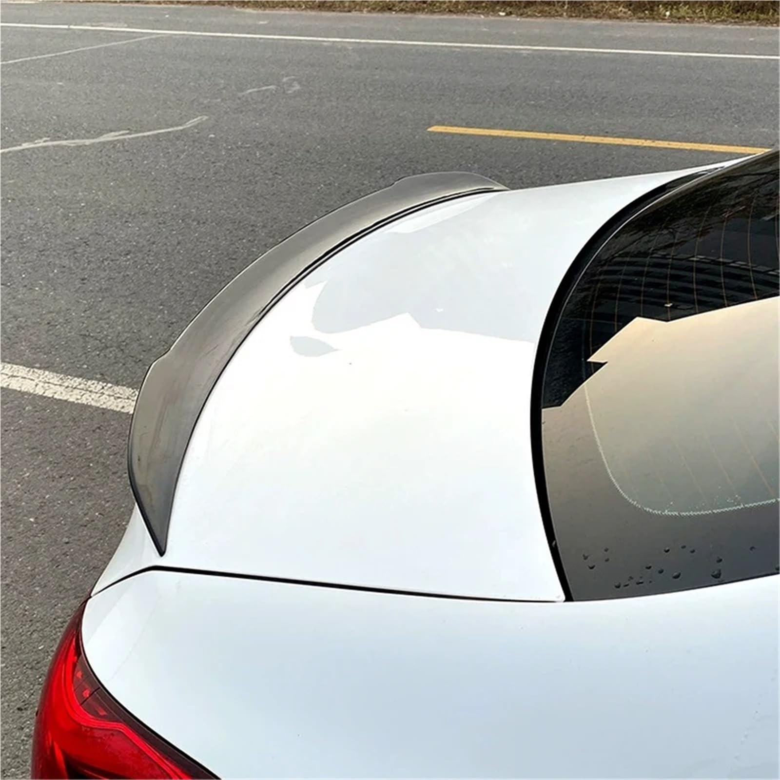 Kompatybilny z Mercedes Benz W177 V177 A klasa A160 A180 A200 A220 A250 A35 AMG 2019 do 2022 tylne skrzydło spojlera sportowego Body Kit akcesoria(Carbon Look)