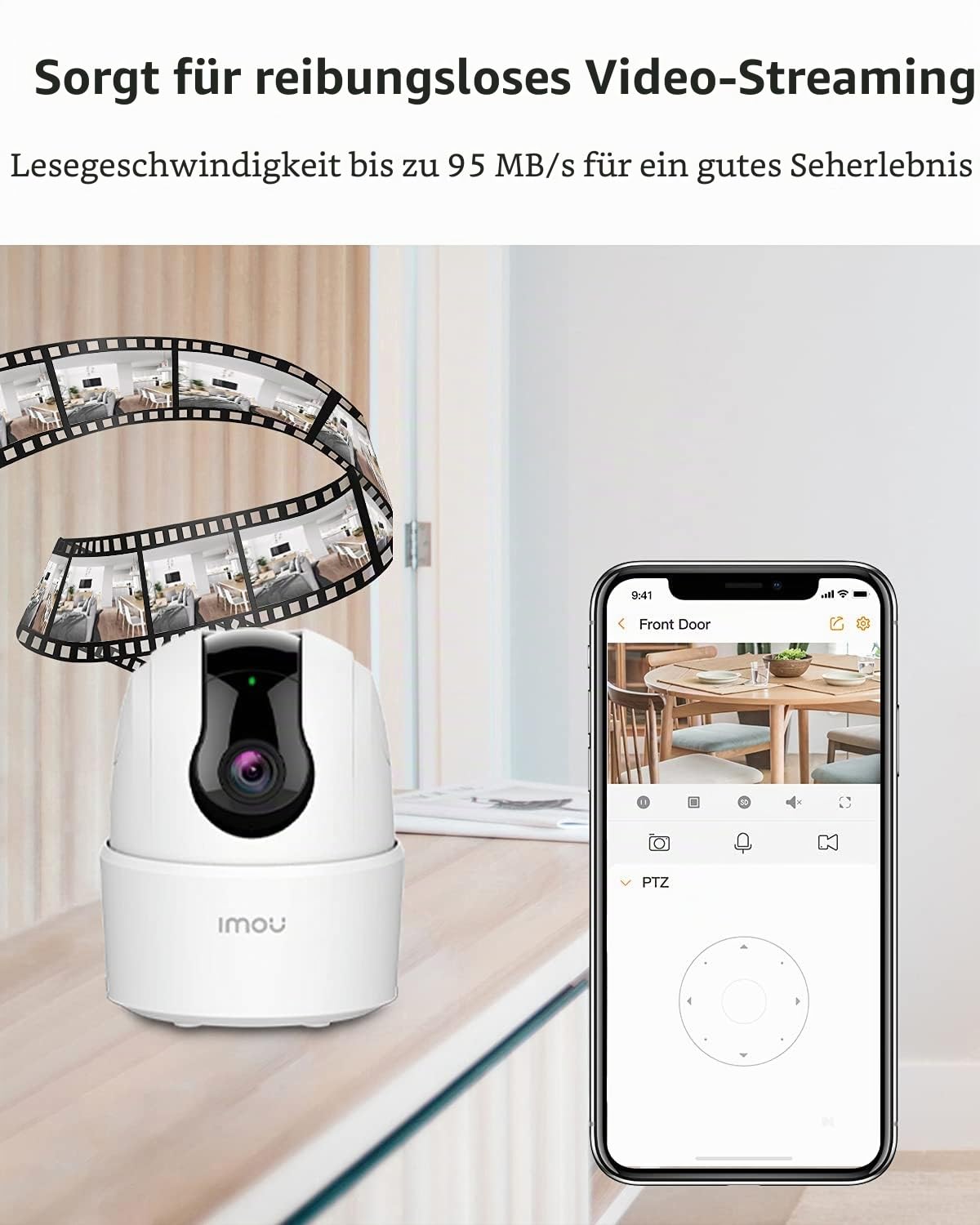 128 GB Micro SD-Karte imou SDXC-Speicherkarte, Full HD-Geschwindigkeit, Bis zu 95/25 MB/s, UHS-I, SD-Adapter für Smartphones, Tablets, Action-Kameras, Drohnen (128 GB)