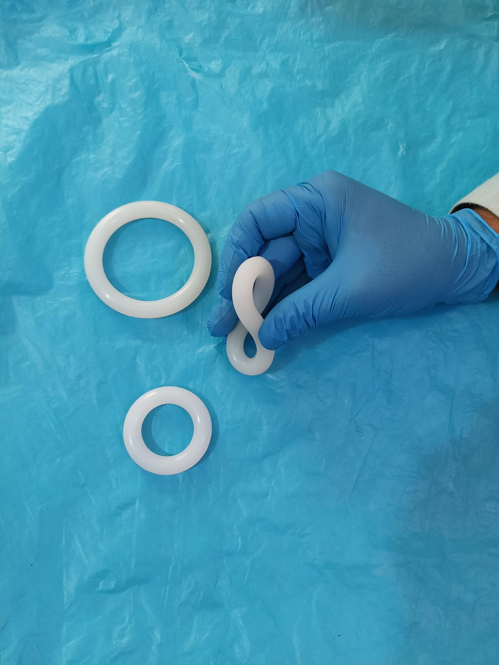 Body Fitness Ring pessary Set of 3 are 100% silicone || Outer ring Size (2 inch,2.5 inch 3 Inch || IT is used in the management of vaginal prolapse of organs-image-40