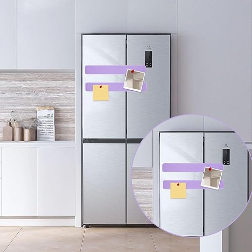 Miniatura 5 de Tablón de anuncios, tableros de corcho para paredes, tablero de corcho para oficina, tablones de anuncios para paredes (morado claro)