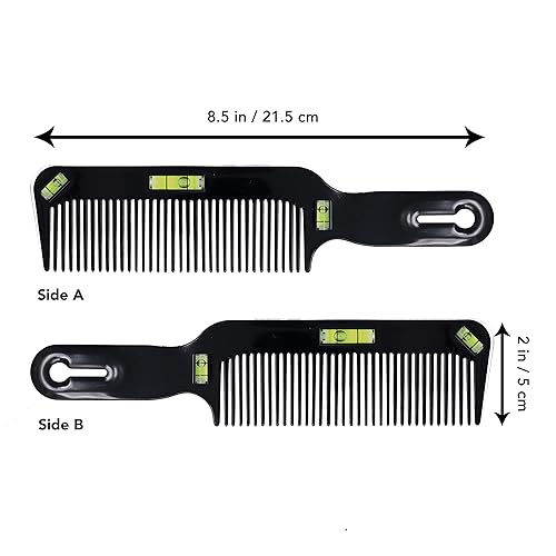 Miniatura 2 de Styling Gear 312 Peines de mezcla de cortapelos con niveles de corte de peluquería plana delgada y flexible para mujeres y hombres, 1 unidad.
