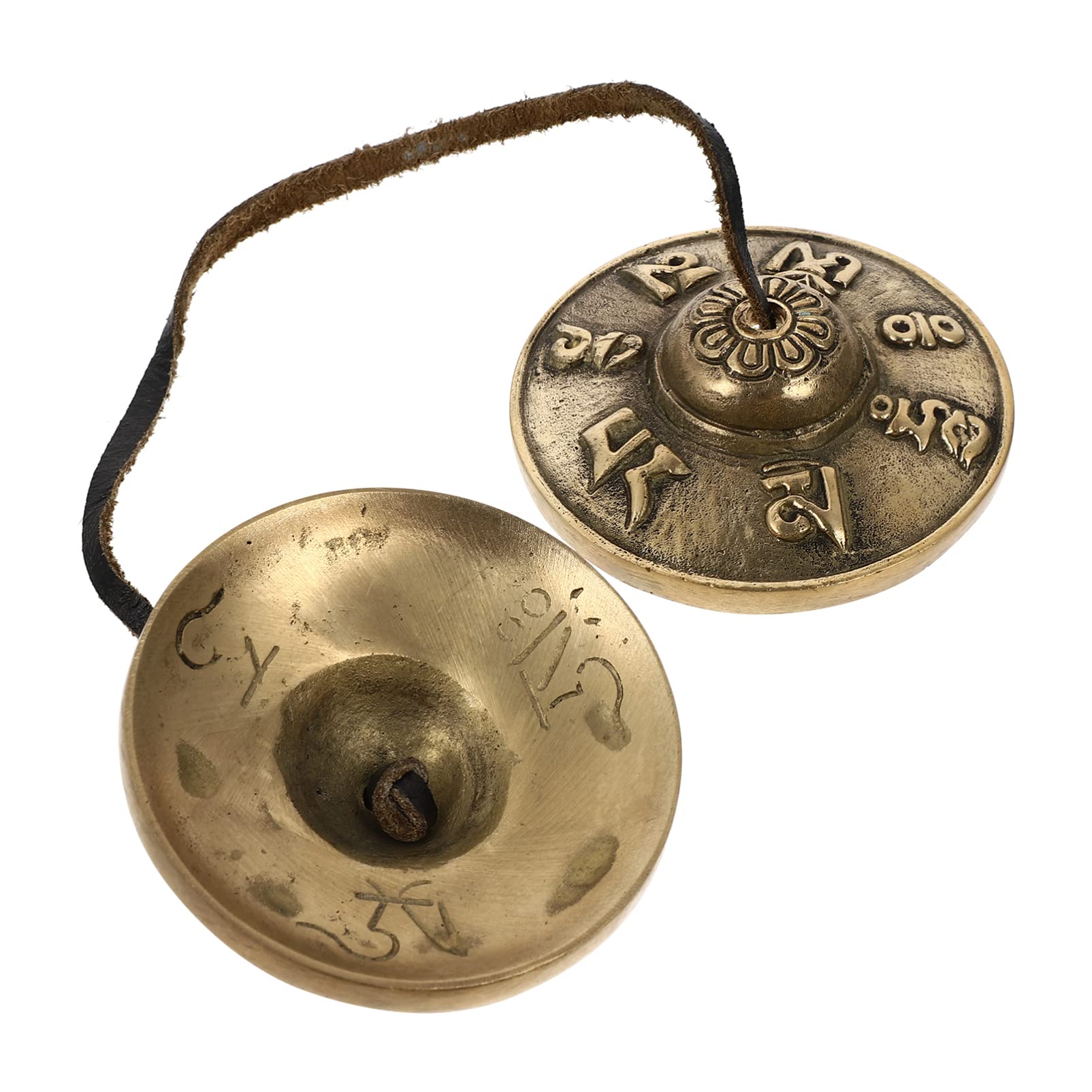 SUPVOX Cymbal Bells Tibetan Tingsha Meditation Bells Brass Bells for Religious Temple Musical Instrument Accessories