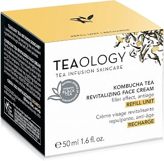 TEAOLOGY Kombucha Tea Revitalizing Crema viso Refill 50 Ml per la cura del viso, per idratazione e comfort, 50 ml
