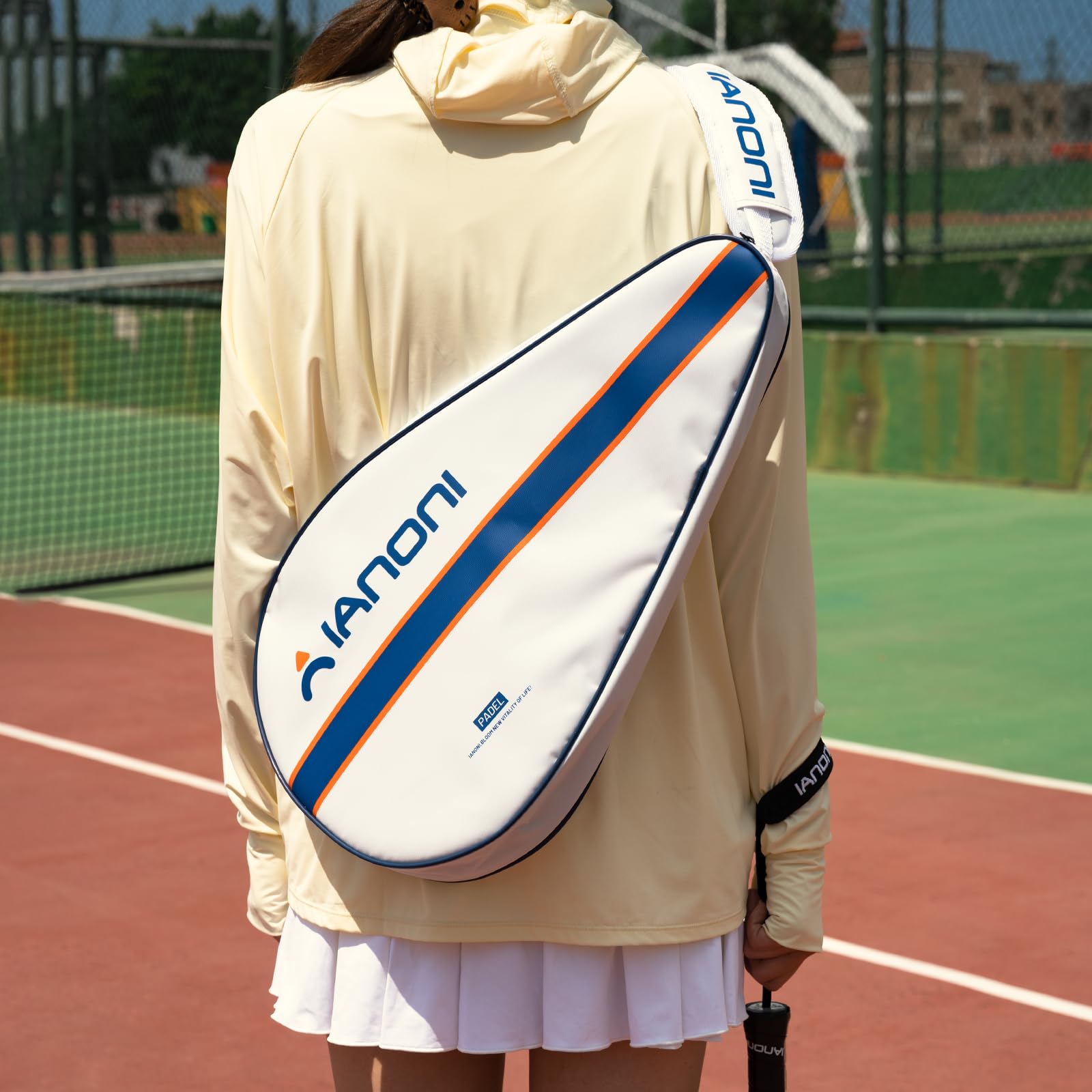 ianoni 420D Padel Racchetta Copertura Sling Zipper Padel Racchetta Da Tennis Borse Sportive