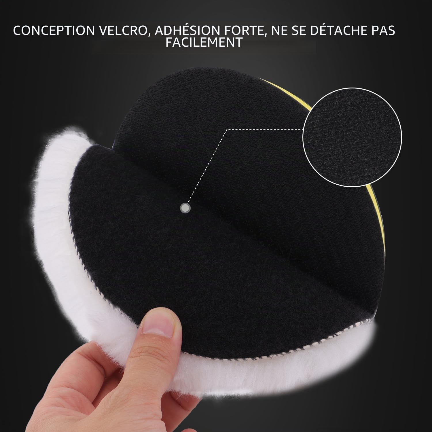 SPTA 5 Pièces 150mm Bonnets de Polissage avec Adaptateur M14 pour Machine à Polir
